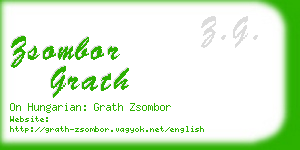 zsombor grath business card